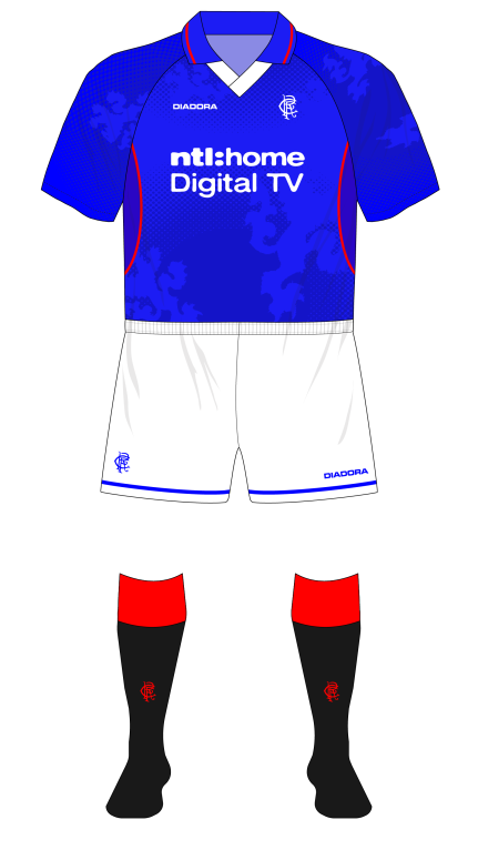 Rangers' 2002-03 standard home kit