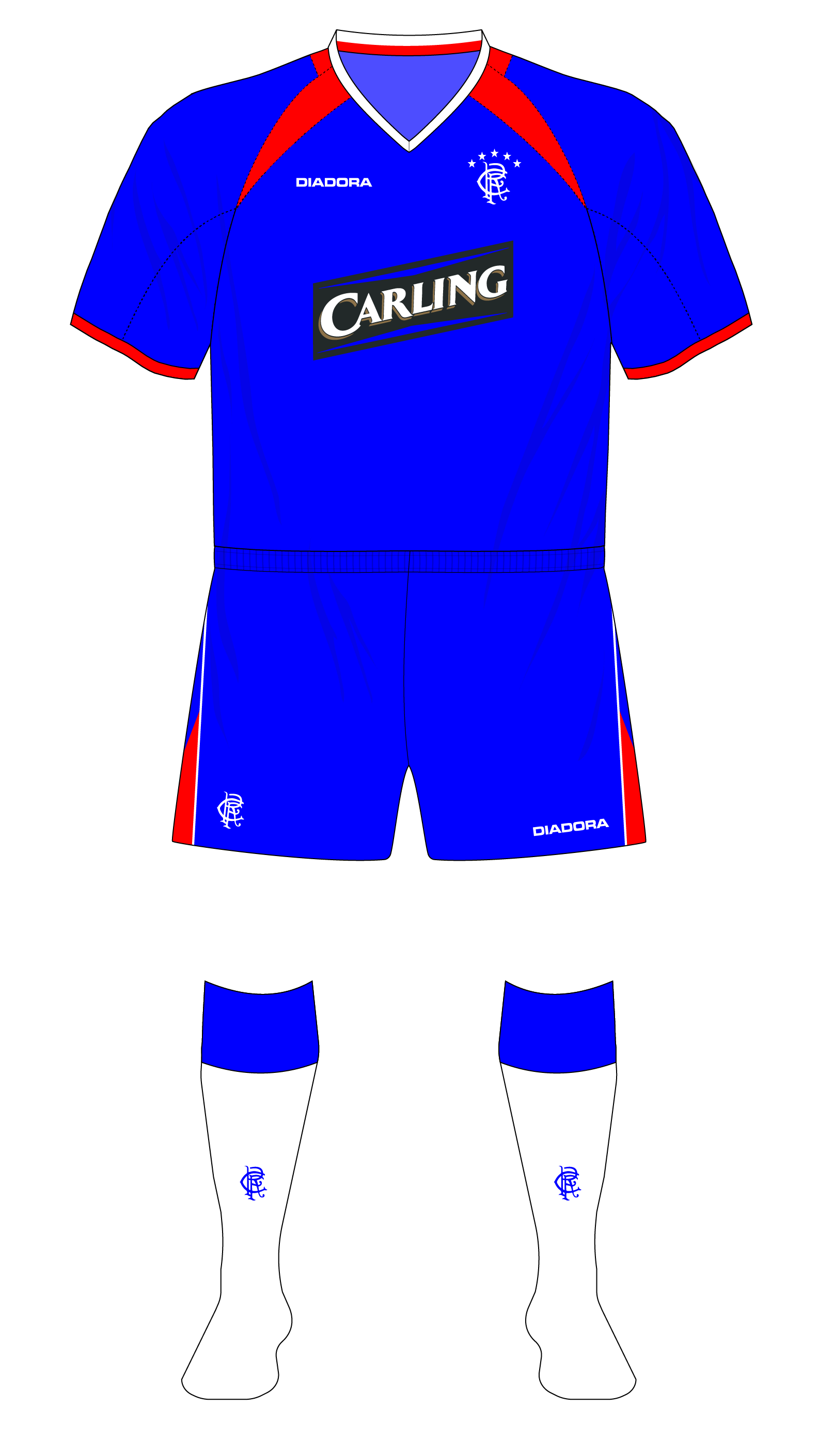rangers 1994 home kit