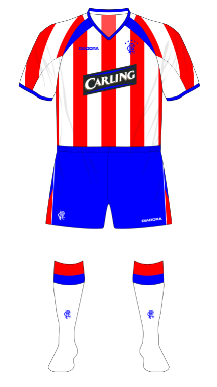 Rangers' 2003-04 away kit, variant