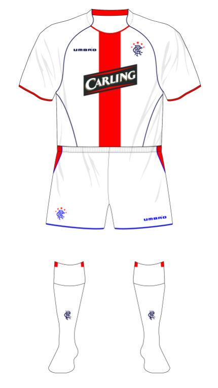 Rangers' 2005-06 away kit, 'Ajax' variant