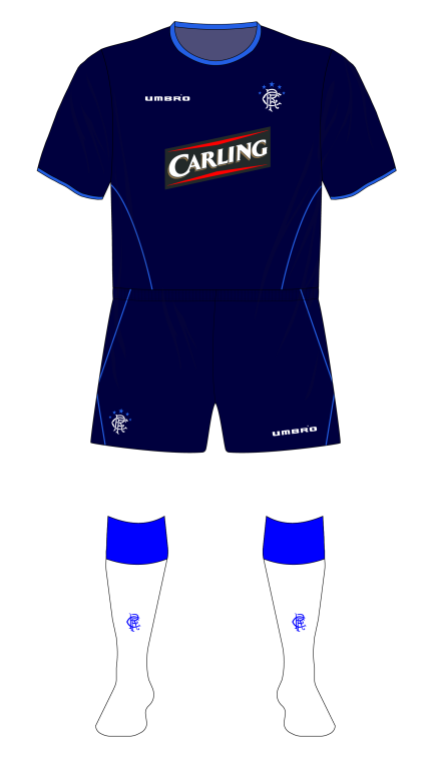 Rangers' 2005-06 third kit, variant
