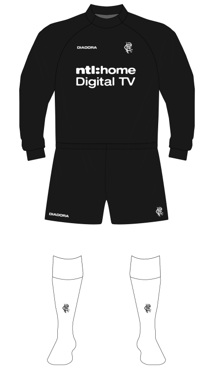 Rangers' 2002-03 first choice goalkeeper kit